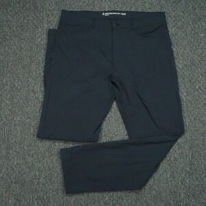 Western Rise Pants Mens 36x32 Blue Evolution Slim Chino Pocket Stretch Trouser